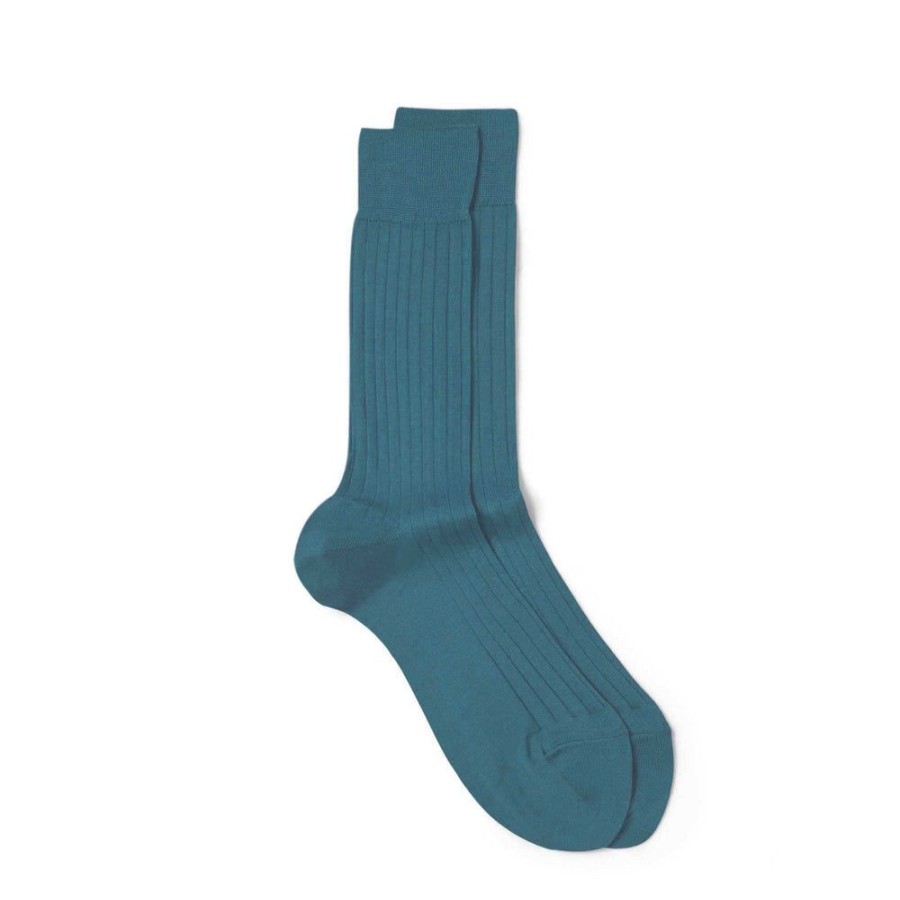 Draeger Paris Chaussettes Unies Bleu Royal Online