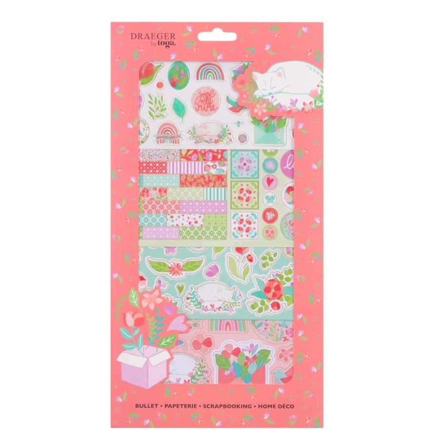 Toga Kit Stickers Autocollants Et Die Cuts Fleurs Hot