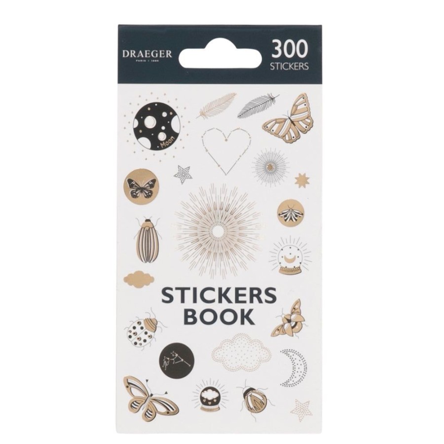 Draeger Paris Stickers Autocollants - Icones Noir & Or - 300 Pieces Clearance