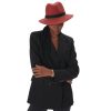 Tie Rack Chapeau Fedora Detail Chaine - Rouge Online