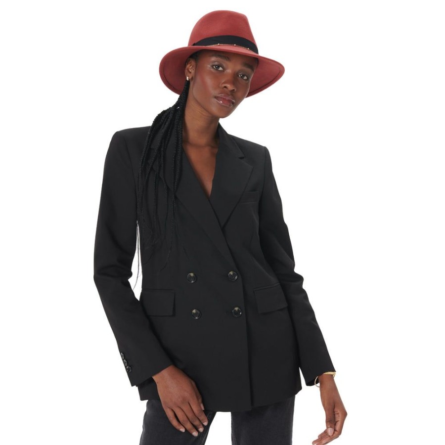 Tie Rack Chapeau Fedora Detail Chaine - Rouge Online