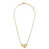 Draeger Paris Collier Avec Anneaux Entrelaces Email - Jaune Hot