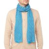 Draeger Paris Foulard Imprime Kaleidoscope- Bleu - Homme - 70X180 Cm - Draeger Wholesale