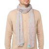 Draeger Paris Foulard Imprime Signature Draeger - Menthe Et Corail - Homme - 70X180 Cm - Draeger Hot