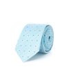 Draeger Paris Cravate En Soie Jacquard Bleu Online