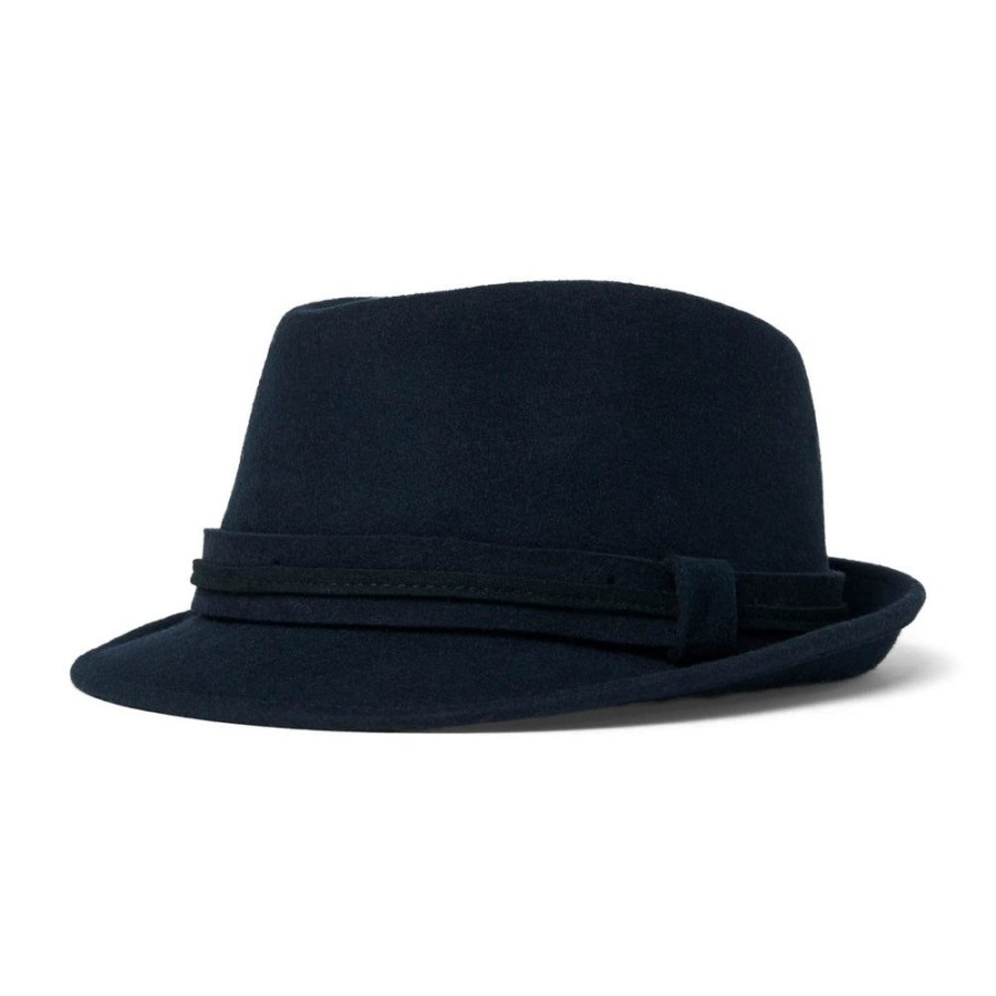 Draeger Paris Trilby Double Galon En Laine - Bleu Marine Wholesale