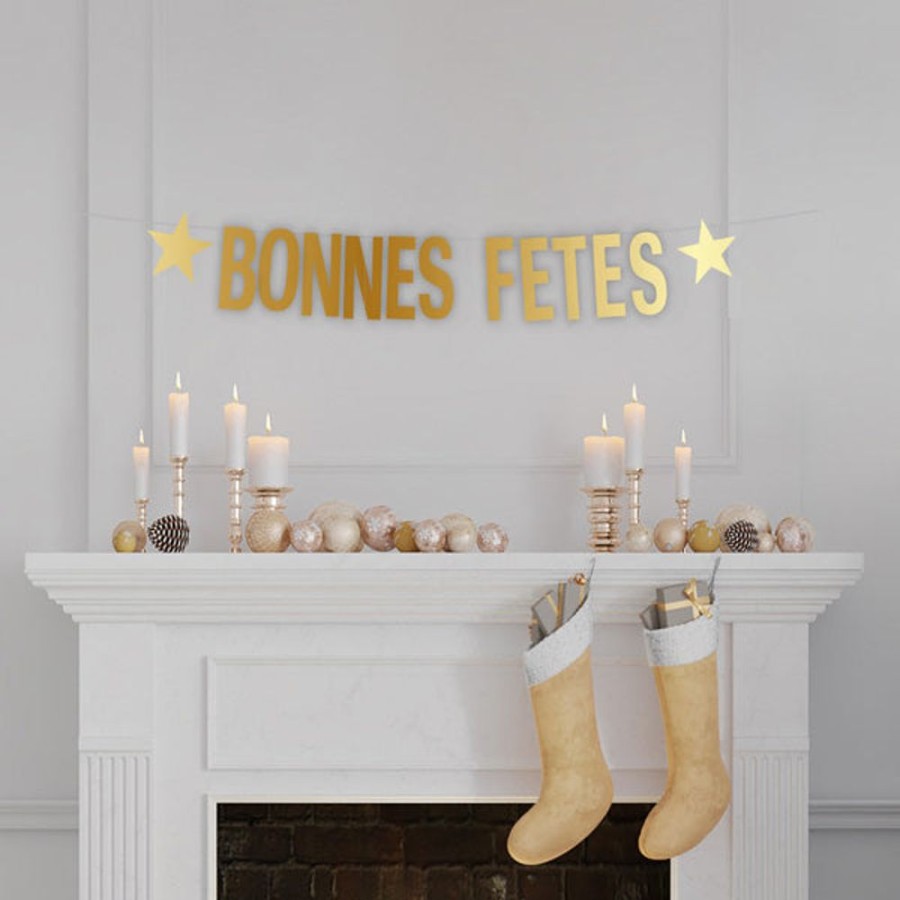 Draeger Paris Decoration De Maison Pour Noel - Kit De Reveillon Blanc Et Or Pour Les Fetes Best