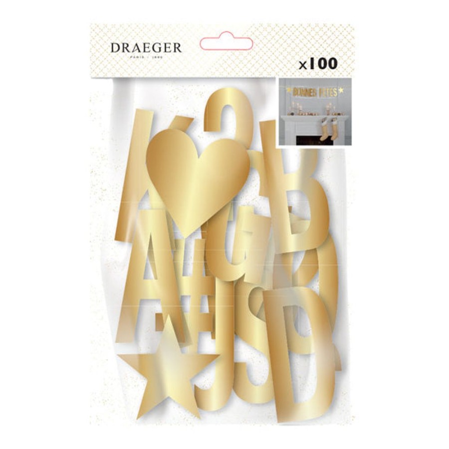 Draeger Paris Decoration De Maison Pour Noel - Kit De Reveillon Blanc Et Or Pour Les Fetes Best