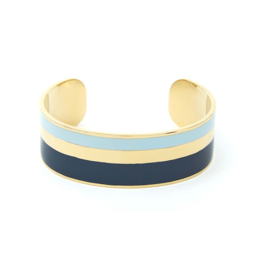 Draeger Paris Bracelet Jonc Email Tokyo Bleu Et Lavande Online