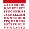 Draeger Paris Stickers Alphabet Lettres Rouge Clearance