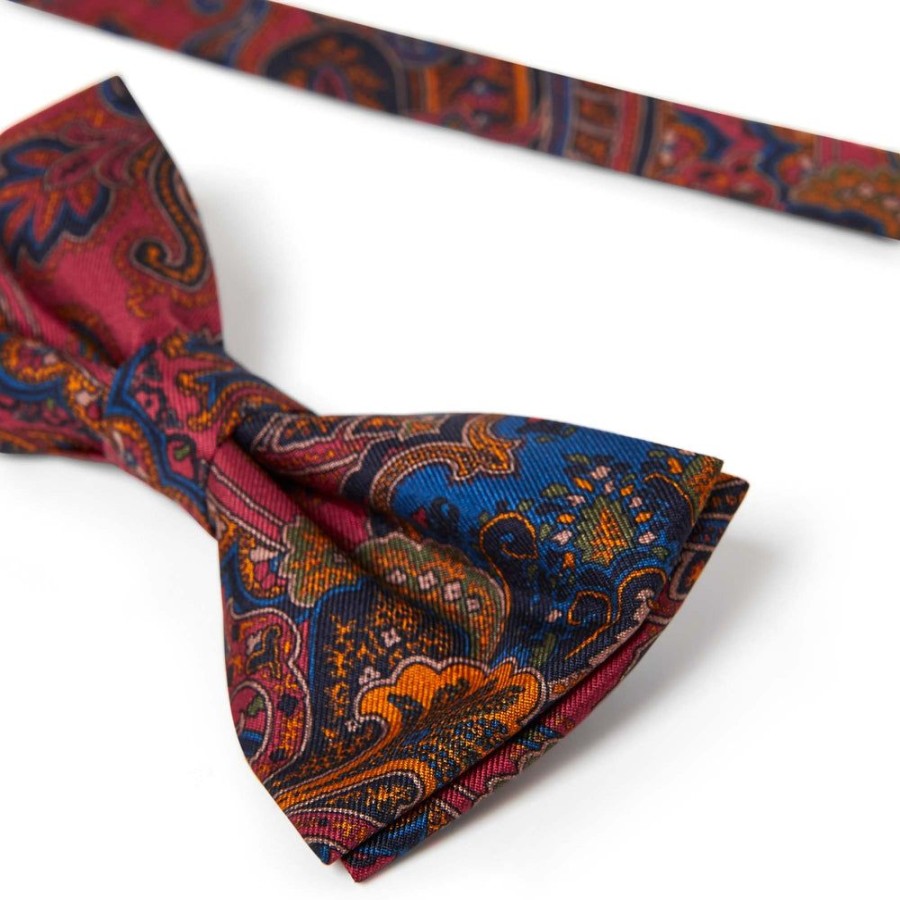 Draeger Paris Noeud Papillon Paisley Bordeaux Online