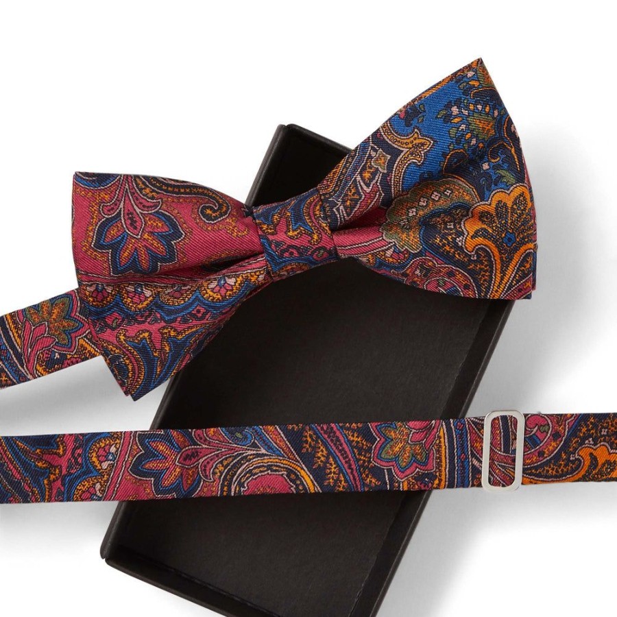 Draeger Paris Noeud Papillon Paisley Bordeaux Online