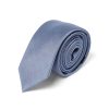 Draeger Paris Cravate Fine Twill Bleu Gris Clearance