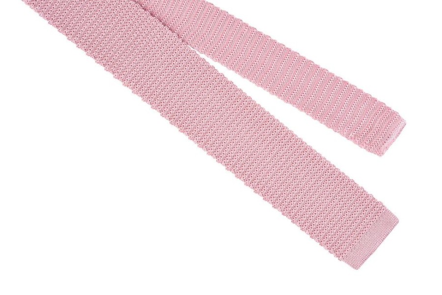 Tie Rack Cravate Homme Tricot Unie Rose Wholesale