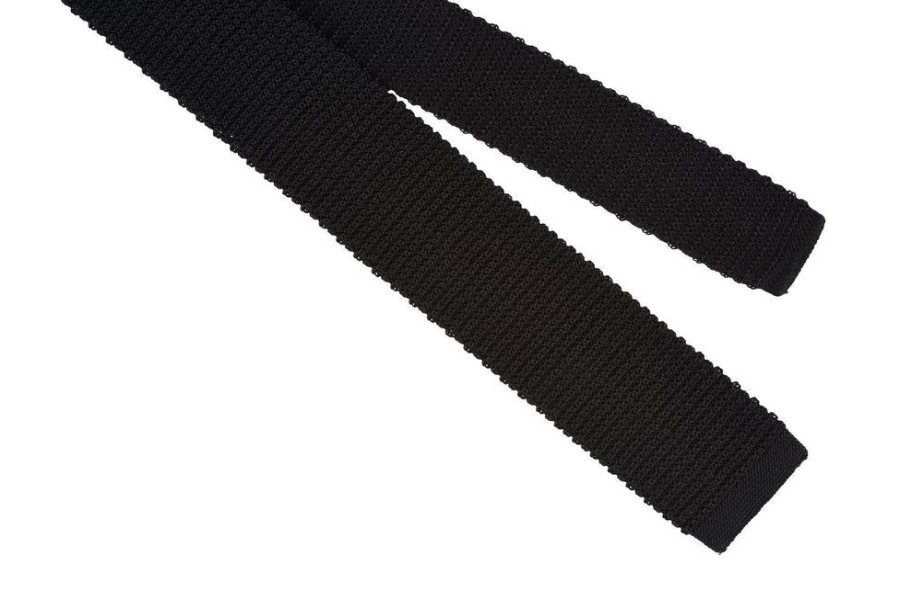 Tie Rack Cravate Homme Tricot Unie Noir Best