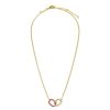 Draeger Paris Collier Avec Anneaux Entrelaces Email - Epice Hot