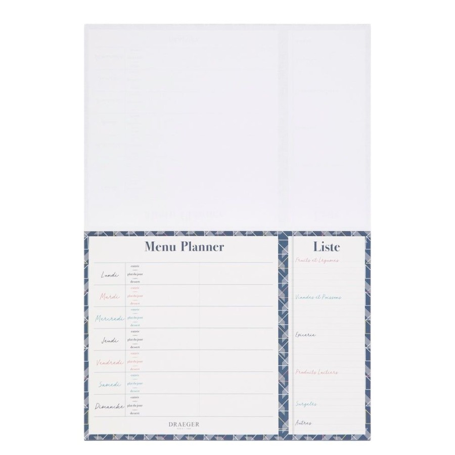 Draeger Paris Menu Planner - Bleu Marine Hot