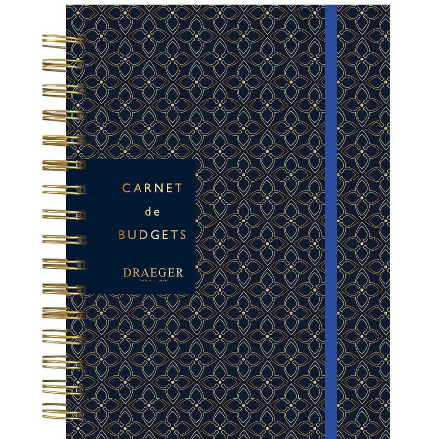 Draeger Paris Carnet Budget A Spirales A5 - 192 Pages - Bleu Marine Wholesale