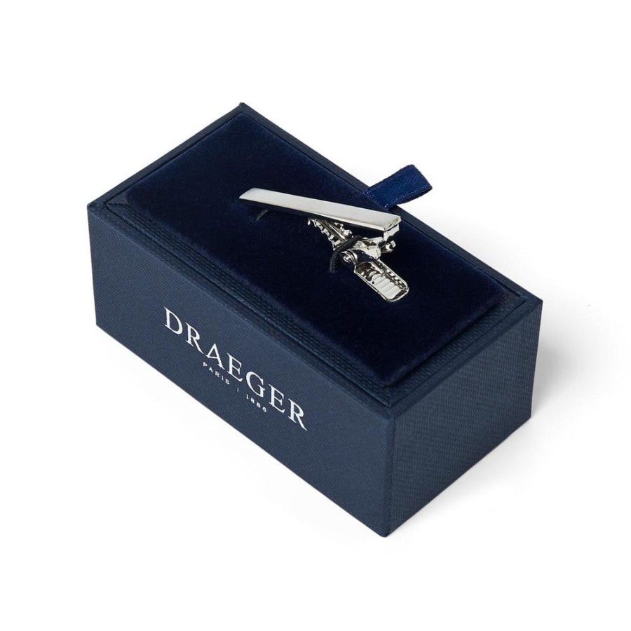 Draeger Paris Pince A Cravate Uni - Argent Wholesale