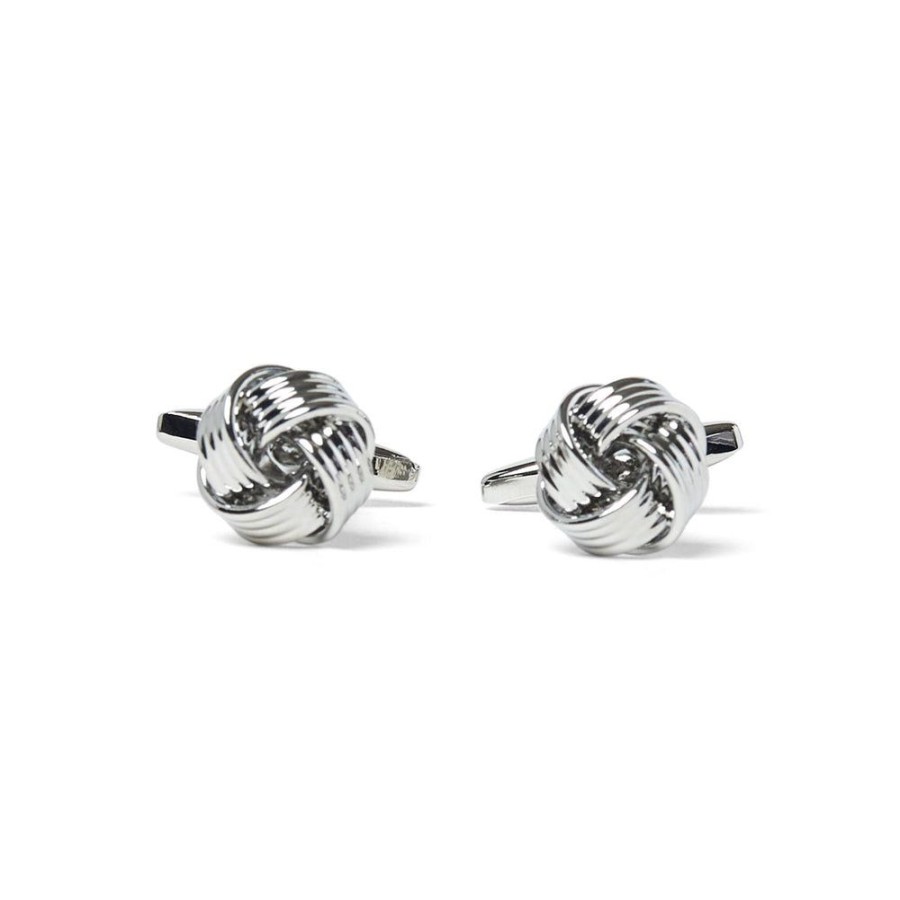 Draeger Paris Boutons De Manchette Noeud Argente Best