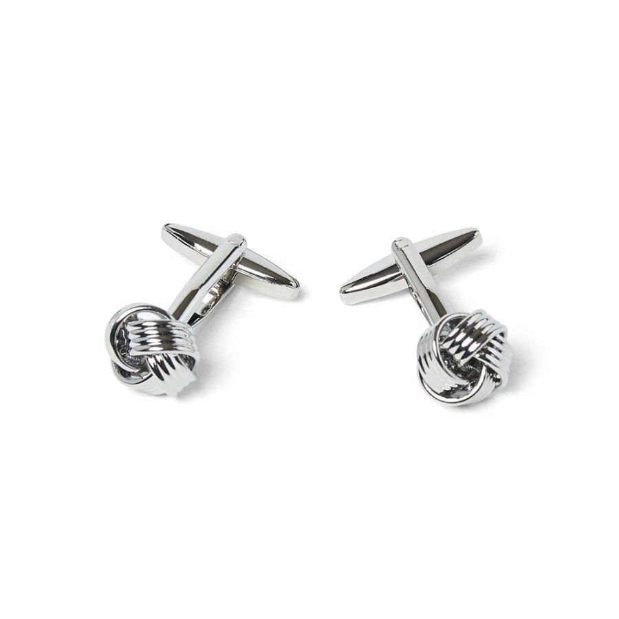 Draeger Paris Boutons De Manchette Noeud Argente Best