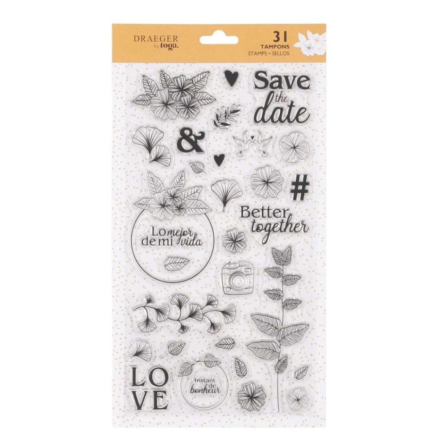 Toga 31 Tampons Crystal® Save The Date New