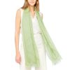 Draeger Paris Grande Etole Femme - Imprime Japonais - Vert D'Eau - 70X180 Cm Clearance