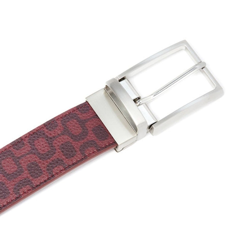 Draeger Paris Ceinture En 100% Cuir - Couleur - Homme - 2 En 1 Ajustable Et Reversible -115 X 3,5 Cm New