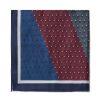 Tie Rack Etole Motif V - Bleu Bordeaux Hot