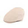 Draeger Paris Casquette Plate - Beige - Homme - Effet Lin - 3 Tailles Best