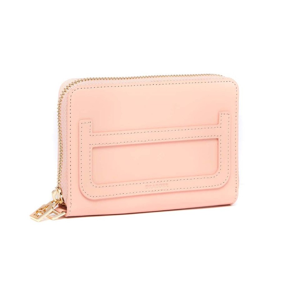 Draeger Paris Portefeuille Femme En Cuir - Rose Online