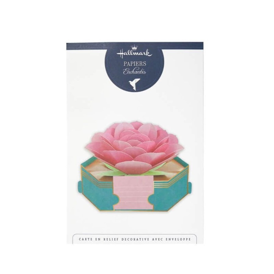 Hallmark Carte Pop Up 3D - Fleur De Lotus New