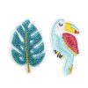 Draeger Paris Broche Brodee Toucan Monstera Clearance