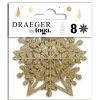 Draeger Paris Die-Cut Flocons Dores X8 - Special Reveillon Best