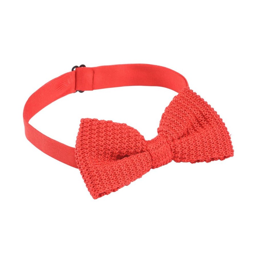 Tie Rack Noeud Papillon Homme Tricot Rouge Hot