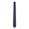 Draeger Paris Cravate A Carreaux Geometriques Violet Et Bleu Marine Clearance