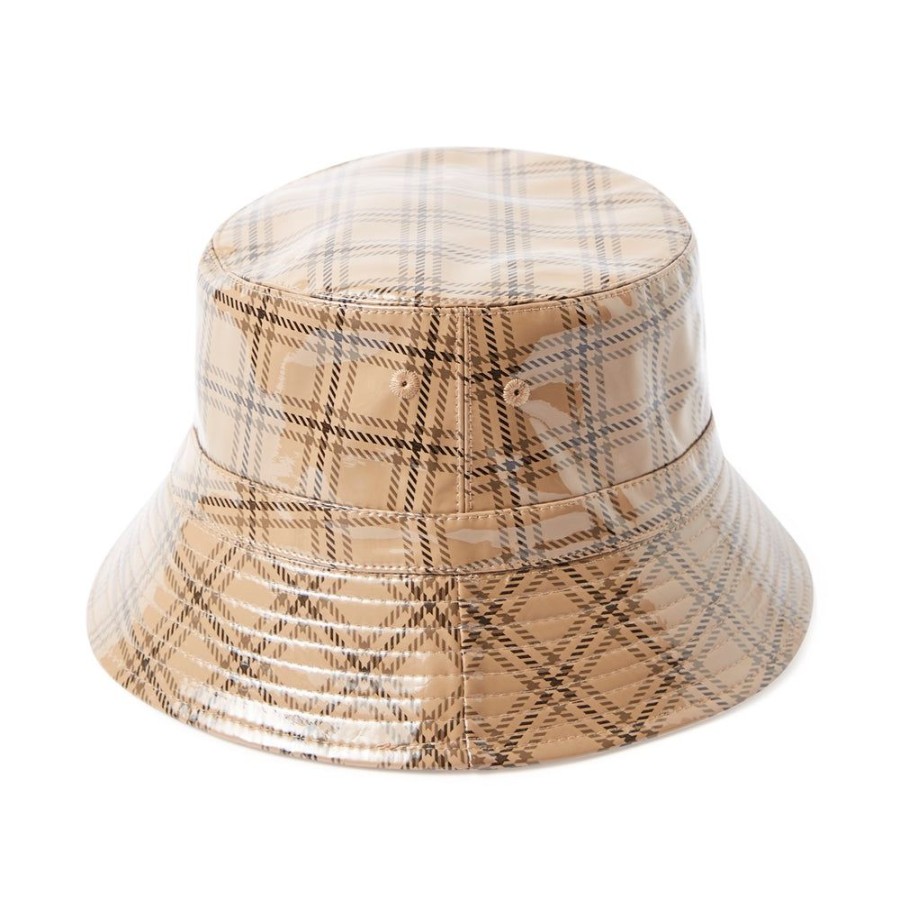 Tie Rack Chapeau De Pluie - Bob Motif Carreaux Beige Hot