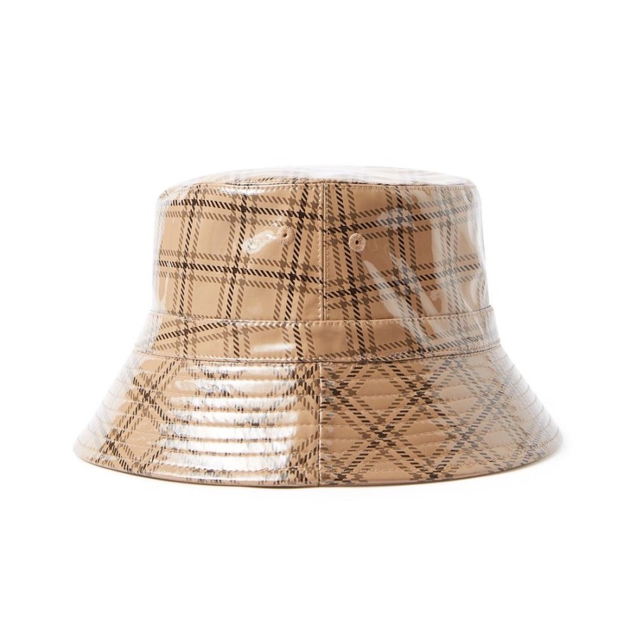 Tie Rack Chapeau De Pluie - Bob Motif Carreaux Beige Hot