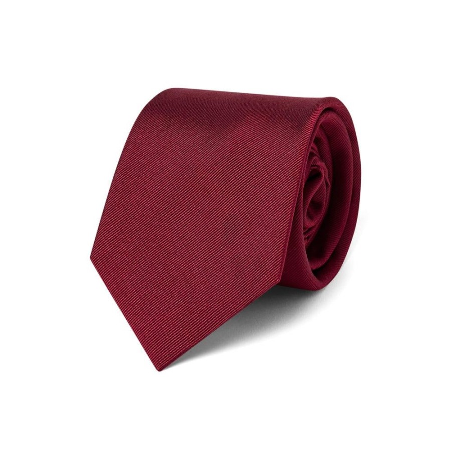 Tie Rack Cravate Twill Bordeaux New