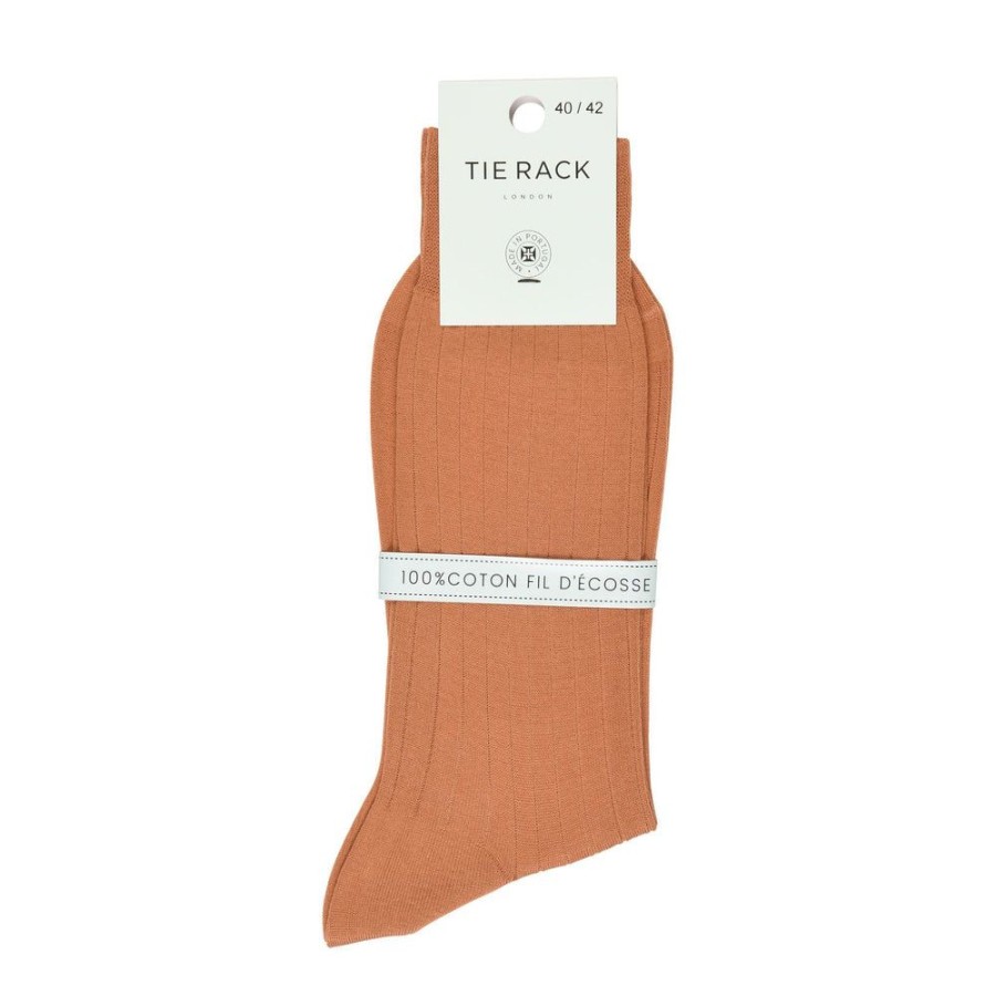 Tie Rack Chaussettes Unies Camel Clearance