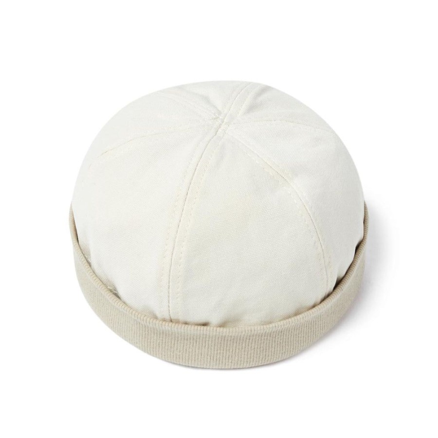 Draeger Paris Bonnet Docker En 100% Coton - Uni Beige - Homme - Taille Unique - Anneau Reglable - Draeger Best