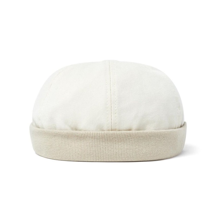 Draeger Paris Bonnet Docker En 100% Coton - Uni Beige - Homme - Taille Unique - Anneau Reglable - Draeger Best