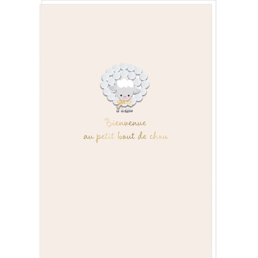 Draeger Paris Carte Signature Mouton Naissance - 11,5 X 17Cm Wholesale