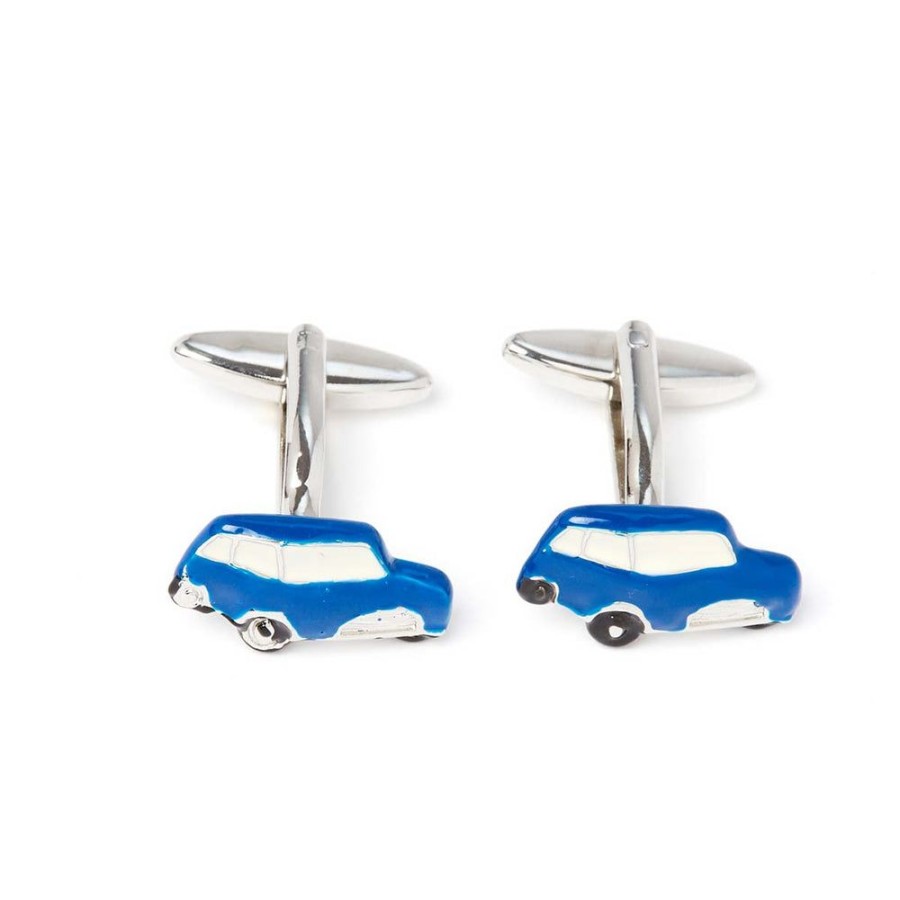 Draeger Paris Boutons De Manchettes - Voiture - Bleu - Homme Hot