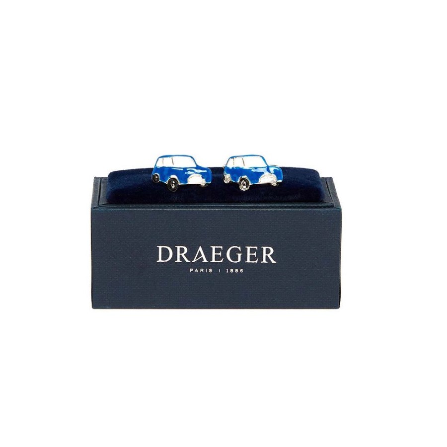 Draeger Paris Boutons De Manchettes - Voiture - Bleu - Homme Hot