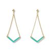 Draeger Paris Boucles D'Oreilles V Email Turquoise Best